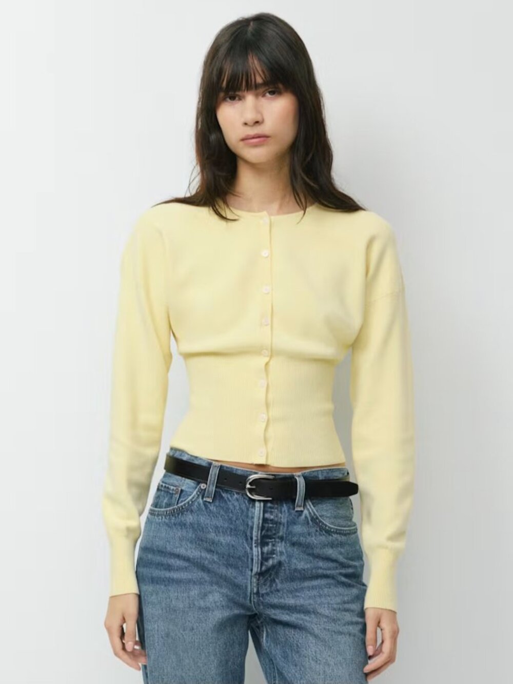 NWT Aritzia WILFRED Golightly Cardigan Lemonade M